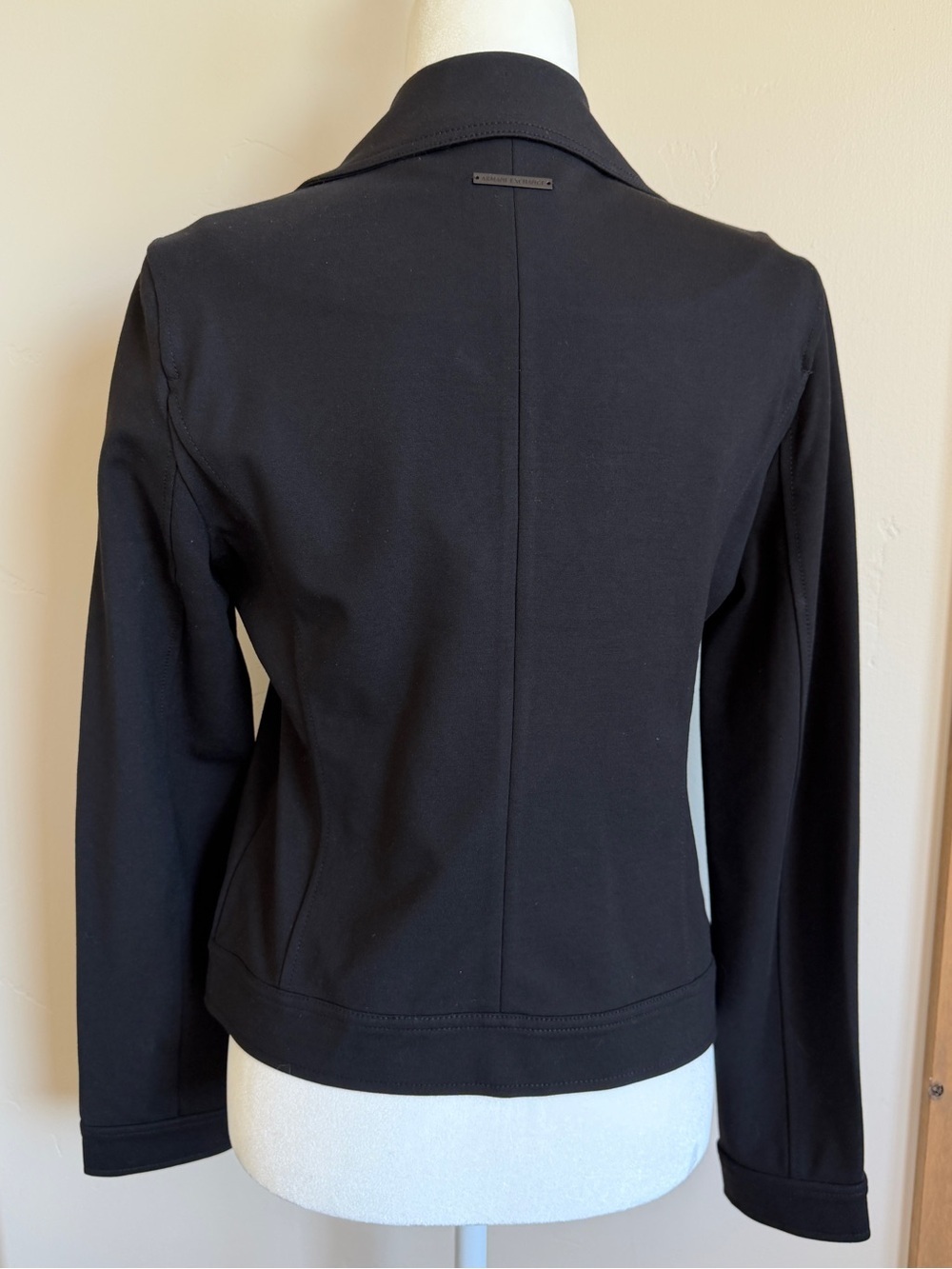 Armani Exchange Black Moto Jacket | Size M - Picture 3 of 6